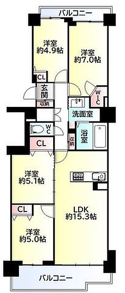 間取りを拡大表示