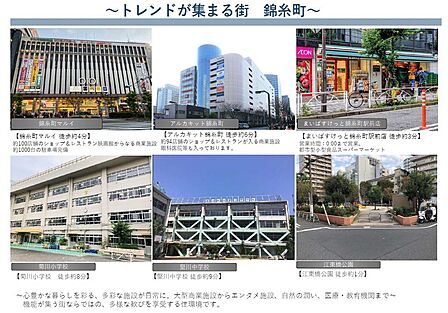 周辺には商業施設等もあり老若男女が過ごしやすい住環境