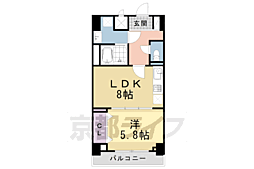 ココ　クレメント　2 9階1LDKの間取り