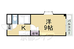 メゾンセザンヌ 3階1Kの間取り