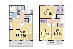 ＴＨＥ　ＢＲＩＧＨＴ　ＧＡＲＤＥＮ　嵐山 1階3LDKの間取り