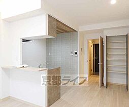 京都市営烏丸線 五条駅 徒歩4分の賃貸マンション 2階1LDKのリビング/ダイニング