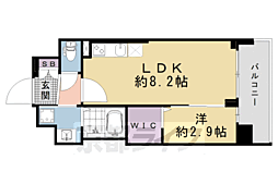 ソルテラス京都ＪＵＪＯ薫 2階1LDKの間取り