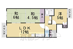 ファミリオ奥ノ坊 3階3LDKの間取り