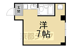 パレスオブタクティクス ワンルームの間取図画像