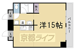 インテル 9階1Kの間取り