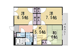 20ＨＯＵＳＥ 1階3DKの間取り