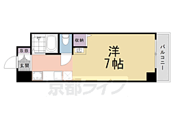 樹庭夢幹 1Kの間取図画像