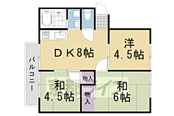ドロワー橘 3DKの間取図画像