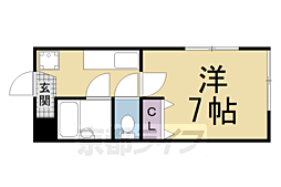 ビヤンフレックス 1Kの間取図画像