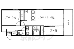 スリースターコート北山竹殿町 2階
