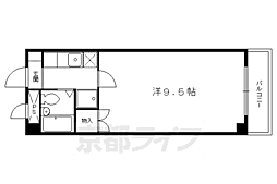 ポートハイム加茂 1Kの間取図画像