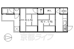 第二グリンハウス杉 2Kの間取図画像