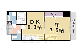 シオン 1DKの間取図画像