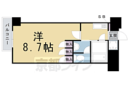 サンシティ御所西 1Kの間取図画像