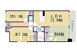 リバティスクエア2 3LDKの間取図画像