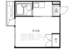 メゾンフレンド 1Kの間取図画像