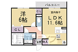LUMIERE DU SOIR DEUX 1LDKの間取図画像