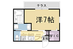 ブループラネット 1Kの間取図画像
