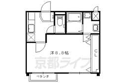 プラネシア星の子山科駅前 1Kの間取図画像