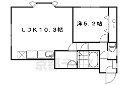 サンフォーレ 1LDKの間取図画像