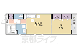 メゾン・ド・サンジュール 1LDKの間取図画像