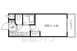 プレサンス京都烏丸御池 1Kの間取図画像