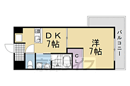 アクアヒルズ 1DKの間取図画像