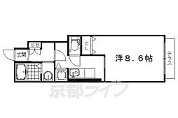 フランガーデン 1Kの間取図画像