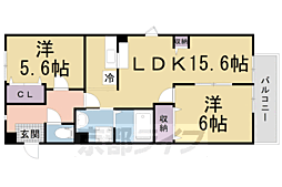 サンシャイン足立 2LDKの間取図画像