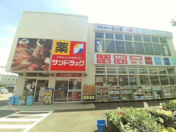 ドラッグストア 590m サンドラッグ平店