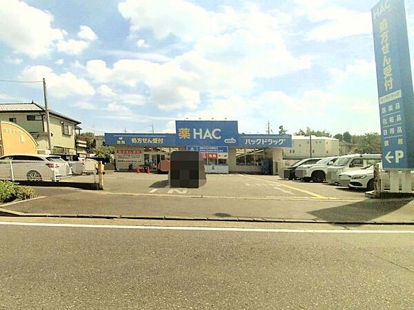 ドラッグストア 810m ハックドラッグ長沢店