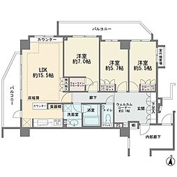間取図画像 3LDK