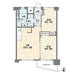 間取図画像 2LDK