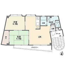 MAビル 2LDKの間取図画像