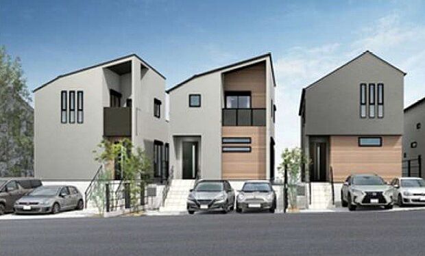 「青葉区大場町」新築分譲2階建て全4棟です！　全棟カースペース並列2台です♪