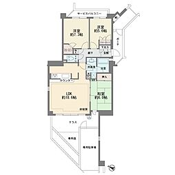 ジェイパーク向ケ丘メイプルハウス 3LDKの間取図画像