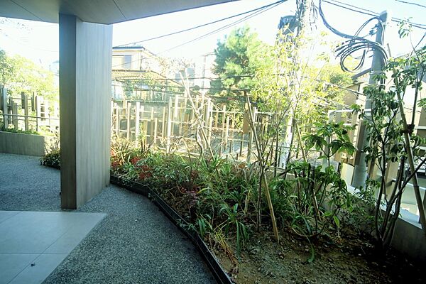 エントランス横には、植栽が施されております♪