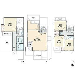 ステージハウス等々力 4LDKの間取図画像