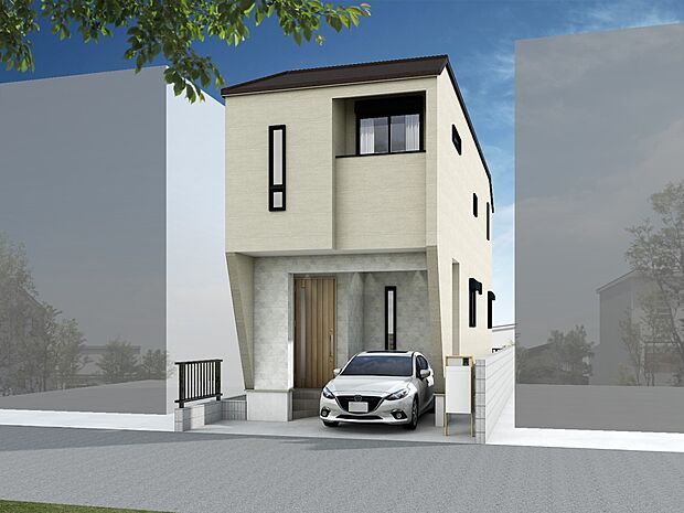 小田急線「狛江」駅まで、徒歩16分です！　南西道路に面す新築2階建てです♪