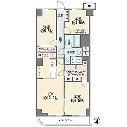 藤が丘ハウス 3LDKの間取図画像