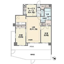 ラ・アトレレジデンス新百合ヶ丘 2SLDKの間取図画像