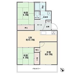 ベルメゾン,エスペランス新横浜 3LDKの間取図画像