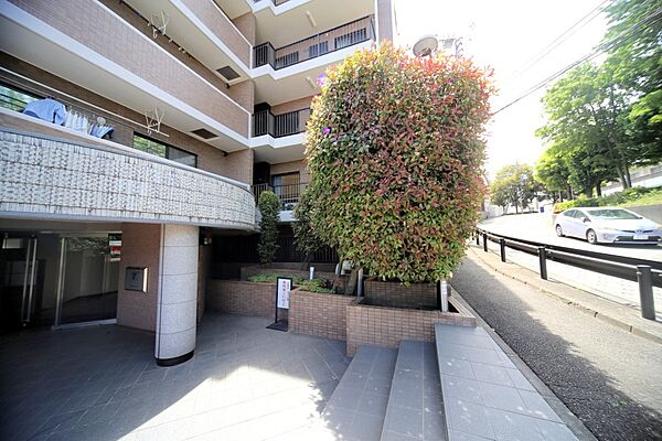 マンションの敷地内には、植栽が施されております♪