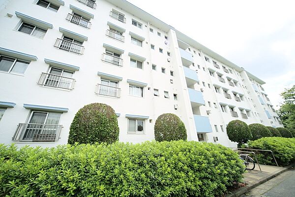 緑豊かな敷地内です！　鉄骨鉄筋コンクリート造5階建てです♪