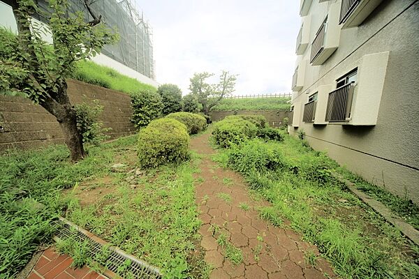 マンションの敷地内には、植栽が施されております♪
