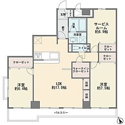 エンゼルハイム川崎第2 2SLDKの間取図画像