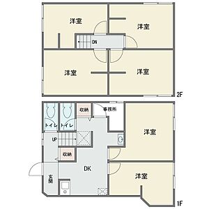 間取り：2020年にフルリフォーム済み　間取り6ＤＫ　現況空家　自宅にも投資用にも　再建築不可です　明大前駅徒歩8分です