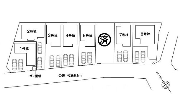 本物件は5号棟です