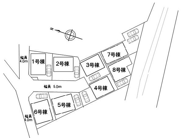 本物件は8号棟です